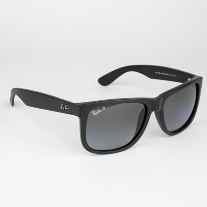 Óculos Solar Ray-Ban Justin Preto RB 4165L Polarizado Óculos Solar Ray-Ban Justin Preto RB 4165L Polarizado