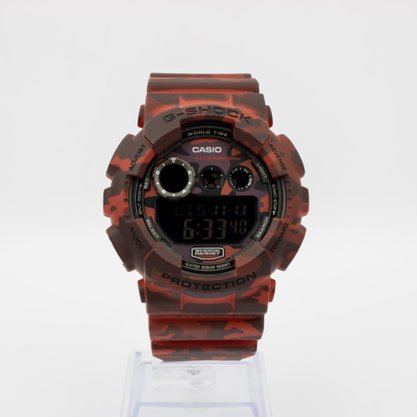 Relógio G-Shock GD120CM Multifunção Vermelho Camuflado