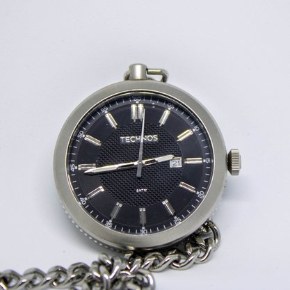 Relogio em Aço Multifunção  Pulso e Bolso Technos GM10YD