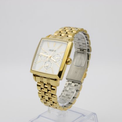 Relogio Orient Quadrado LGSSM003 Multifunção Dourado Relogio Orient Quadrado LGSSM003 Multifunção Dourado