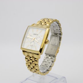 Relogio Orient Quadrado LGSSM003 Multifunção Dourado