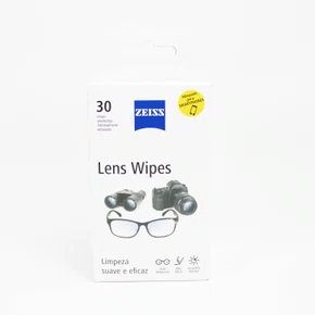 Zeiss Lens Wipes Lenços Umedecidos para Limpeza de Lentes, Óculos e Telas Digitais
