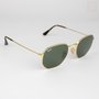 Óculos Solar Ray-Ban Hexagonal Dourado RB 3548-NL G-15 Óculos Solar Ray-Ban Hexagonal Dourado RB 3548-NL G-15