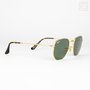 Óculos Solar Ray-Ban Hexagonal Dourado RB 3548-NL G-15 Óculos Solar Ray-Ban Hexagonal Dourado RB 3548-NL G-15