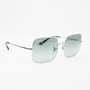Óculos Solar Ray-Ban Square Quadrado Prata RB1971 Óculos Solar Ray-Ban Square Quadrado Prata RB1971
